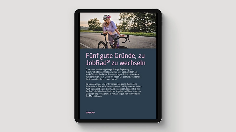 Vorschaubild Whitepaper Wechsel zu JobRad® Vorschaubild Whitepaper Wechsel zu JobRad®